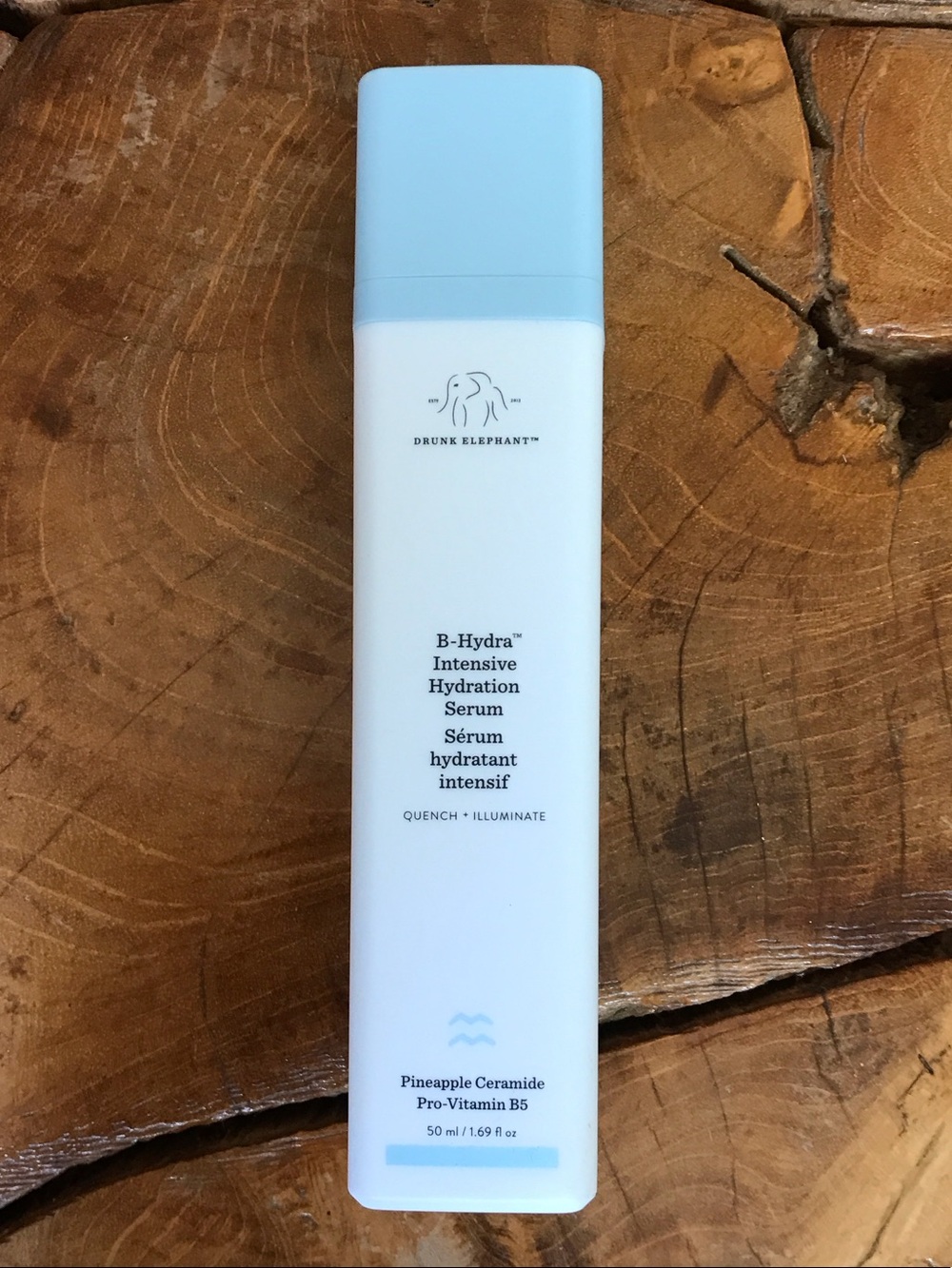 Drunk Elephant Hydration Serum with Light Blue Cap